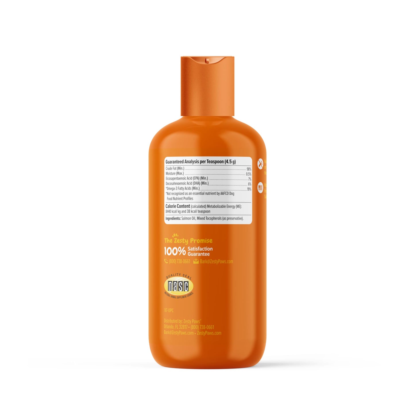 Zesty Paws Salmon Oil for Dogs and Cats with Wild Alaskan Salmon Oil Omega 3 and 6 Fatty Acids with EPA DHA for Pets Supports Normal Skin Moisture and Immune System Function 8.5oz