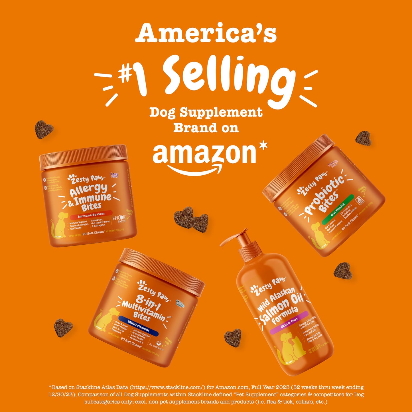 Zesty Paws Salmon Oil for Dogs and Cats with Wild Alaskan Salmon Oil Omega 3 and 6 Fatty Acids with EPA DHA for Pets Supports Normal Skin Moisture and Immune System Function 8.5oz