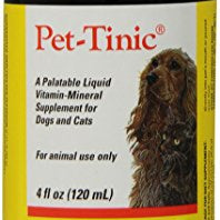 Pfizer Animal Pet-Tinic Vitamin-Mineral Supplement for Dogs and Cats, 4-Ounce